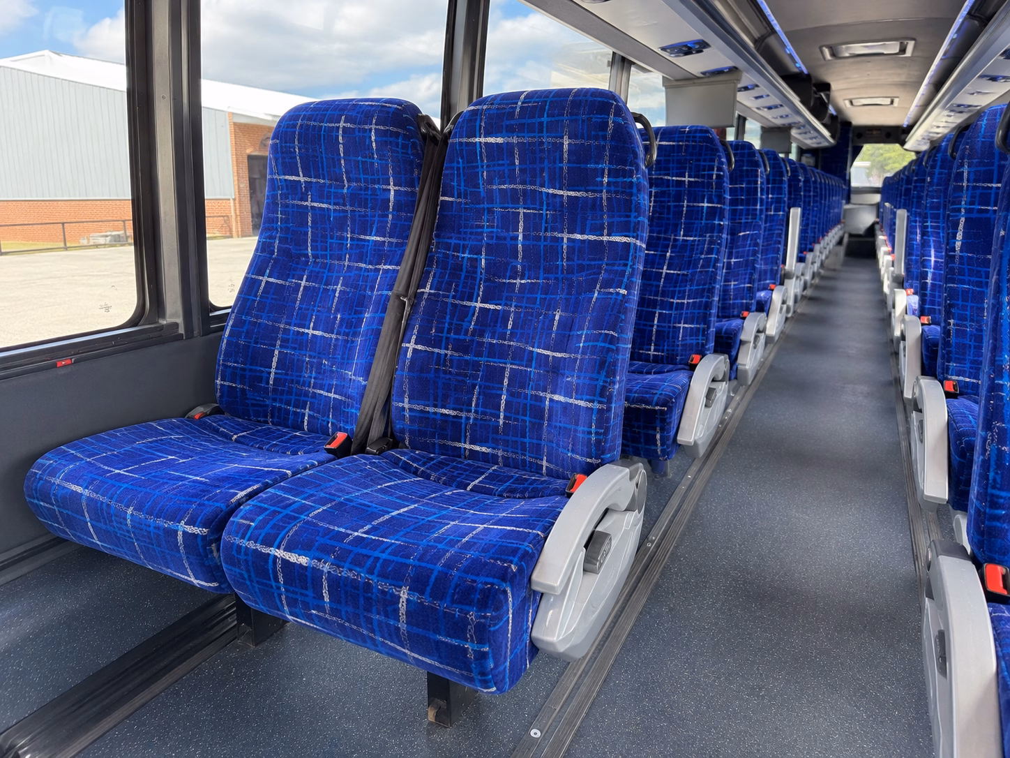 charlottesville charter bus rental interior